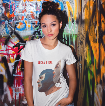 War of the Masks Unisex Classic Tee - El Santo Blue Demon Mexican Wrestler Lucha Libre T-Shirt